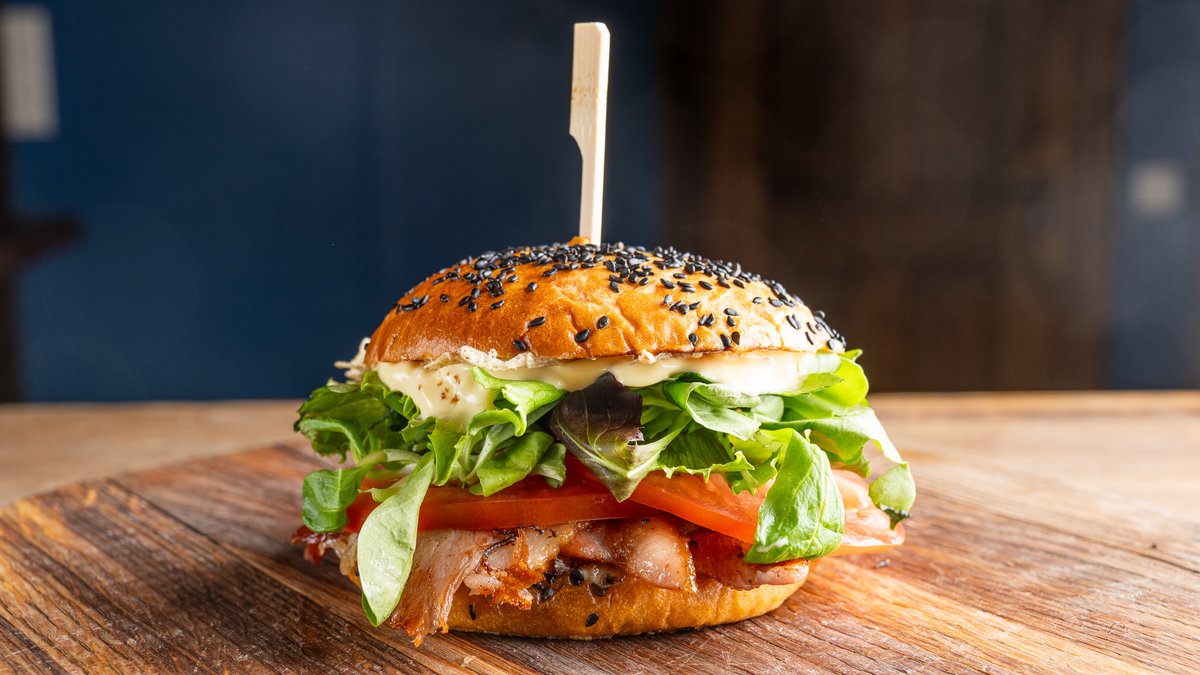 B.L.T. burger at Late Night Munchies Riga
